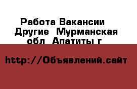 Работа Вакансии - Другие. Мурманская обл.,Апатиты г.